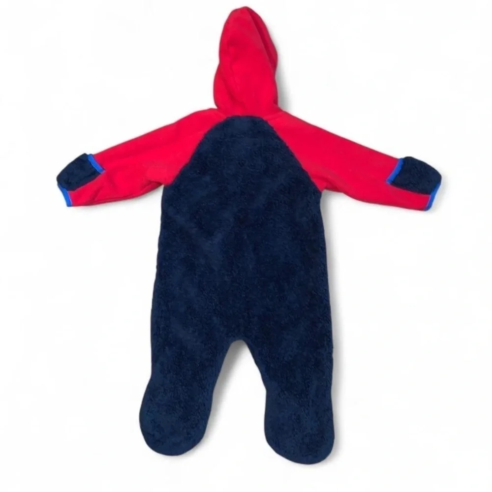 The North Face Kids Red and Navy One Piece CHIMBORAZA 3-6 months mid weight